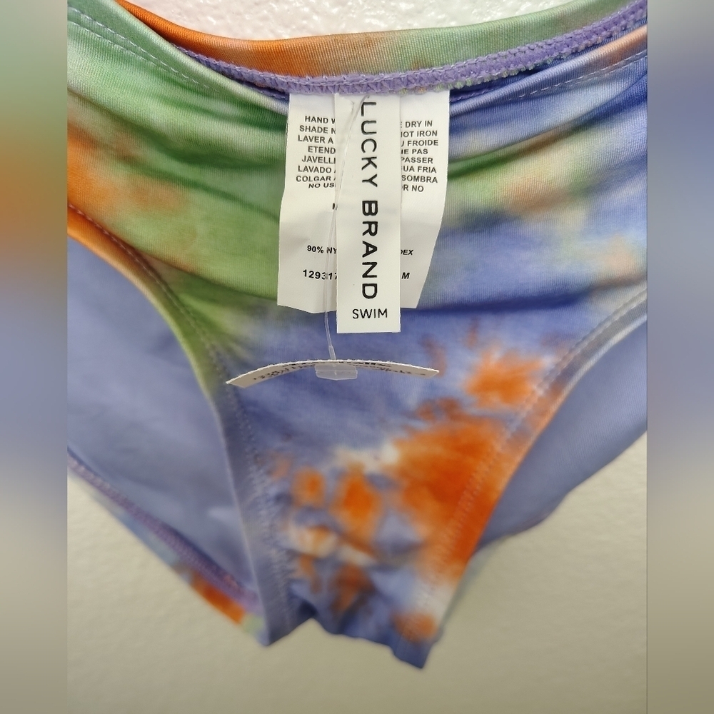 Lucky Brand Blue/Green /Orange Bikini Set Sz L NWOT - Picture 7 of 14